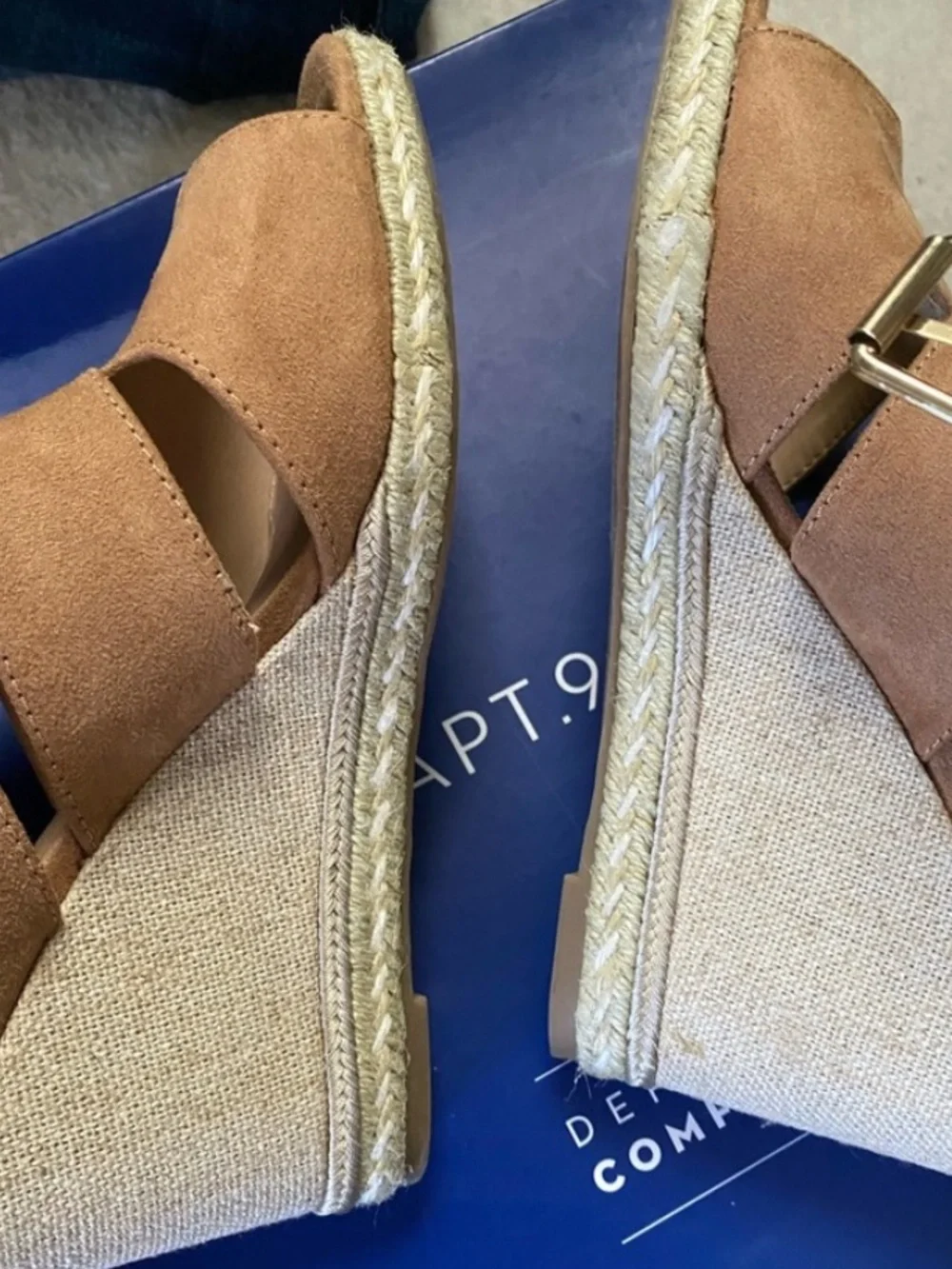 Apt.9 Wedge Sandals Cutout Sandal 7.5 
